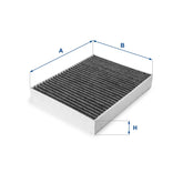 Cabin Air Filter 7PO819631 & E2980LB & LAK855 Compatible With  PORSCHE CAYENNE (92A) & VW TOUAREG (7P5, 7P6) Tag 127